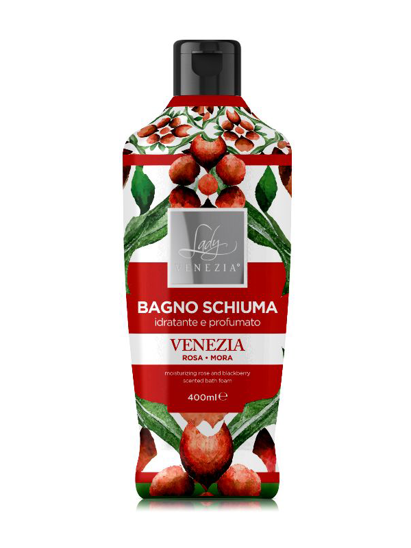 Bagnoschiuma Ceramiche Venezia Rosa Mora 400Ml Lady Venezia Collezione Ceramiche
